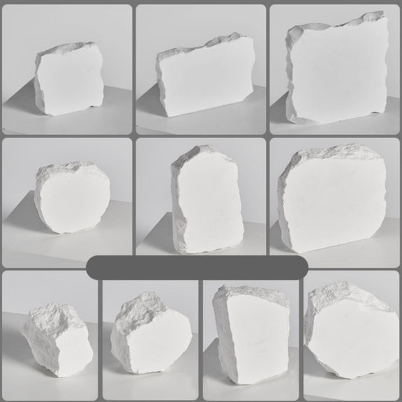 Irregular Plaster Jewelry Ornaments Photography Props, Size: 4.8cm Large A