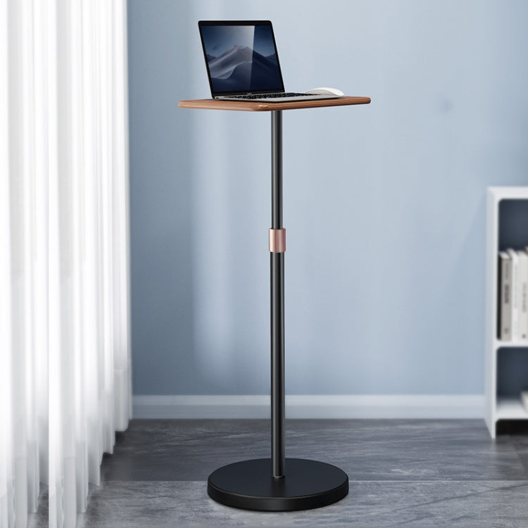 SSKY L42 Laptop Stand Landing Workbench Computer Height Frame, Color: Walnut