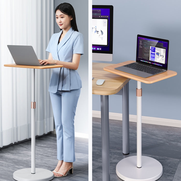 SSKY L42 Laptop Stand Landing Workbench Computer Height Frame, Color: Walnut