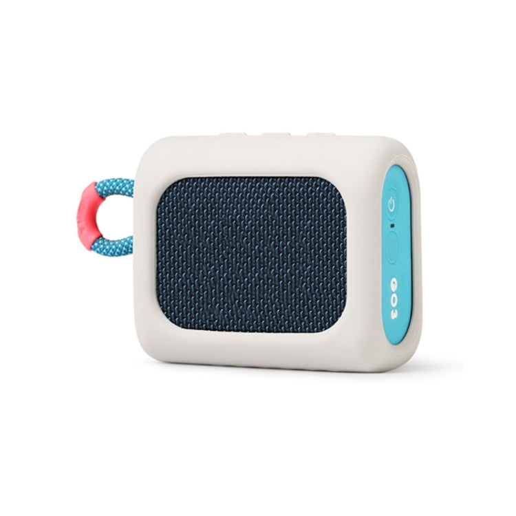 For JBL GO3 Dust-proof Silicone Case Anti-fall Speaker Case(Gray)