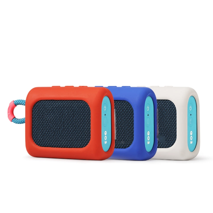 For JBL GO3 Dust-proof Silicone Case Anti-fall Speaker Case(Blue)