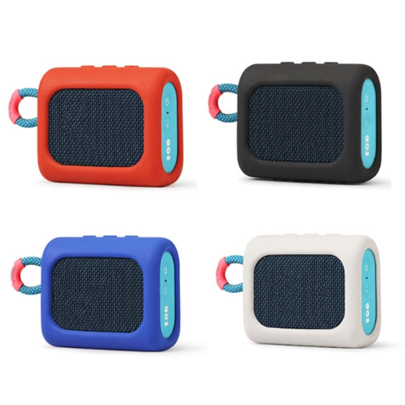 For JBL GO3 Dust-proof Silicone Case Anti-fall Speaker Case(Gray)