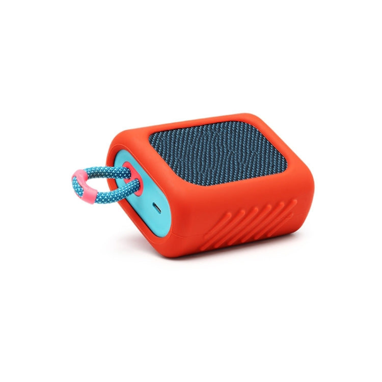 For JBL GO3 Dust-proof Silicone Case Anti-fall Speaker Case(Red)