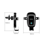S19 15W Gravity Car Phone Wireless Charging Stand(Black)