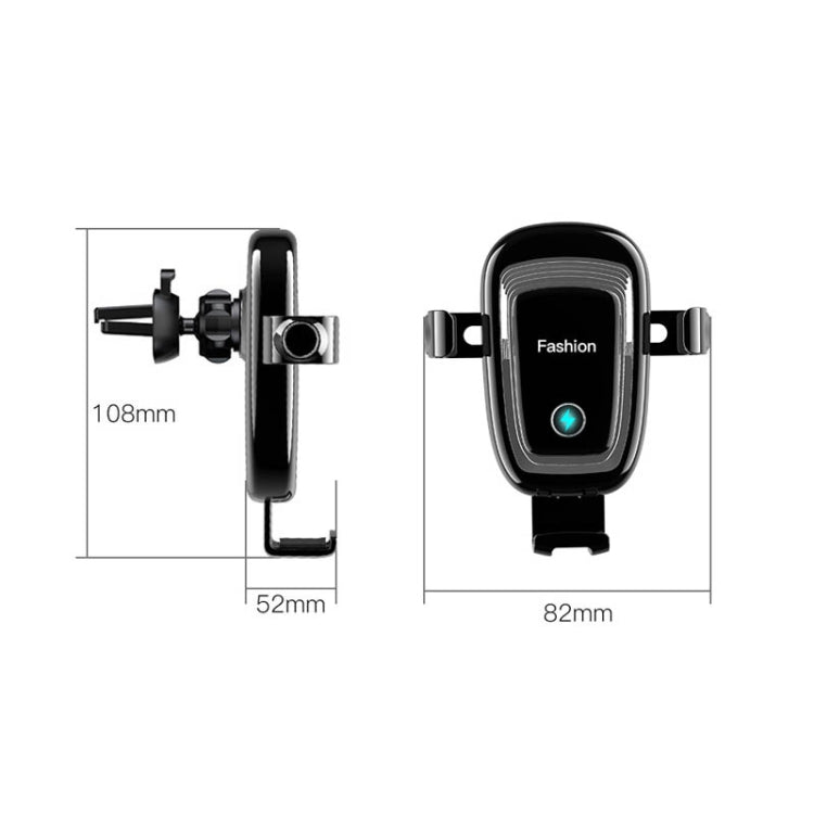 S19 15W Gravity Car Phone Wireless Charging Stand(White)