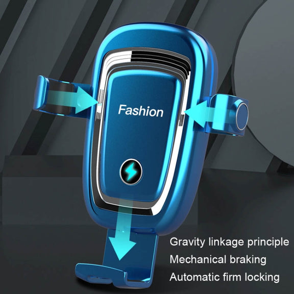S19 15W Gravity Car Phone Wireless Charging Stand(White)