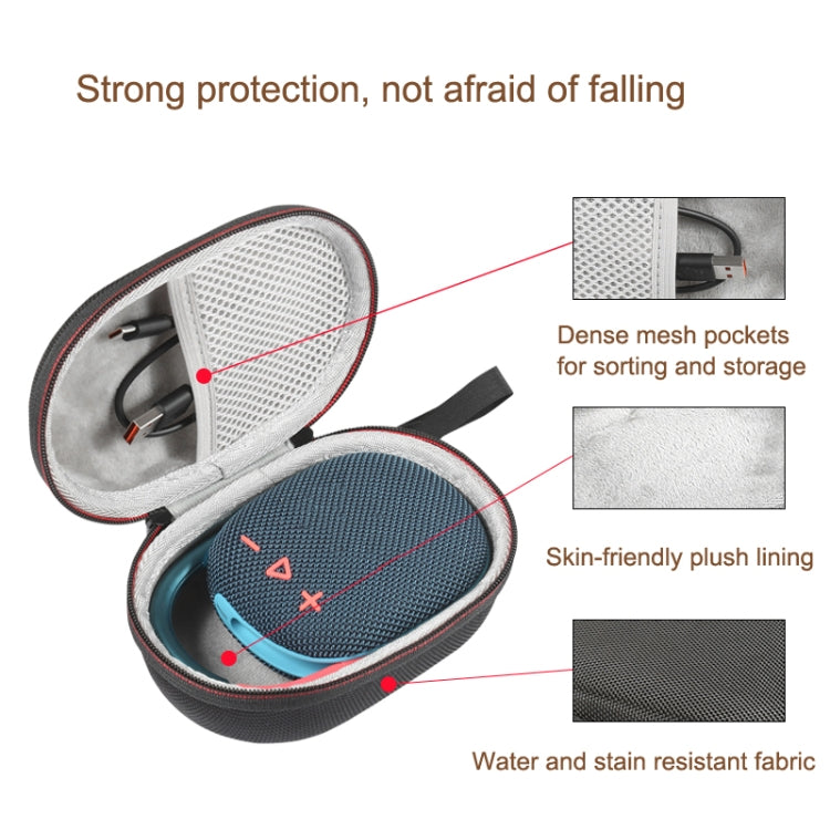 For JBL CLIP 4 Speaker Storage Bag Anti-crush Protection Box(Black)