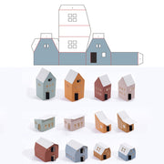 Christmas Mini Landscape Decoration Ornaments Photography Props(Paper Art House)