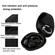 Universal Headphone Organizer Headphone Storage Bag Without Carabiner,Color: Gray