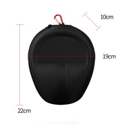 Universal Headphone Organizer Headphone Storage Bag Without Carabiner,Color: Black