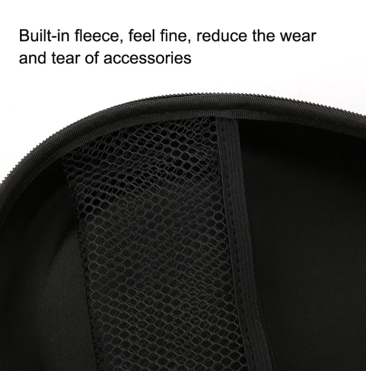 Universal Headphone Organizer Headphone Storage Bag Without Carabiner,Color: Black