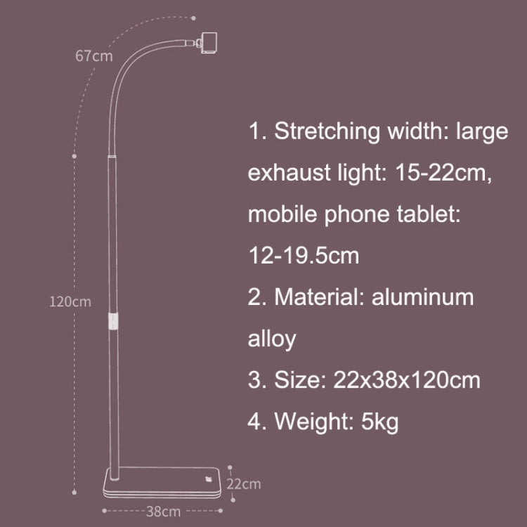 SSKY L32 Home Telescopic Bed Landing Stand Big Row Lamp Bracket
