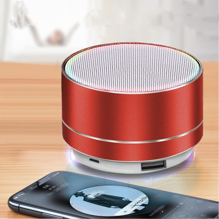 A10 Mini Metal Wireless Bluetooth Speaker(Red)