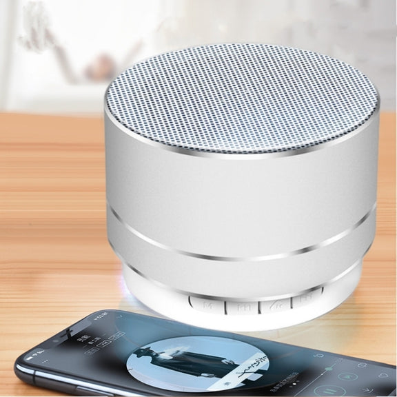 A10 Mini Metal Wireless Bluetooth Speaker(Silver)