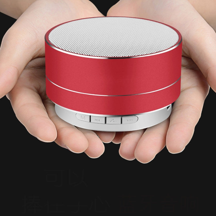A10 Mini Metal Wireless Bluetooth Speaker(Red)