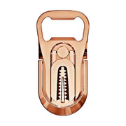 Multifunction Car Air Vent Phone Holder Finger Ring Phone Bracket Bottle Opener(Rose Gold)