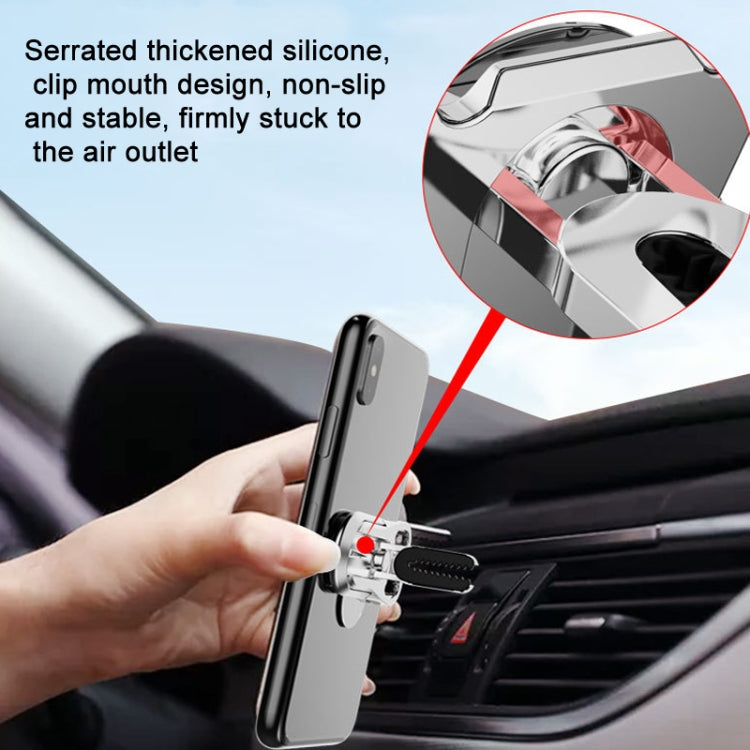 Multifunction Car Air Vent Phone Holder Finger Ring Phone Bracket Bottle Opener(Gold)
