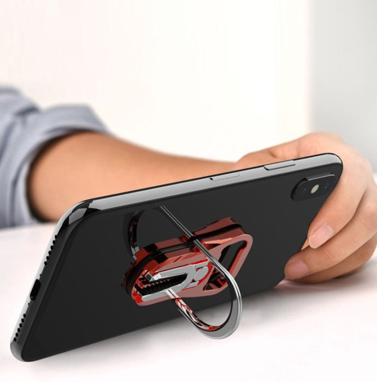 Multifunction Car Air Vent Phone Holder Finger Ring Phone Bracket Bottle Opener(Silver)
