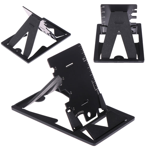 4 PCS Multifunction Folding Mobile Phone Bracket Mini EDC Tool Card Bottle Opener(Opp Package)