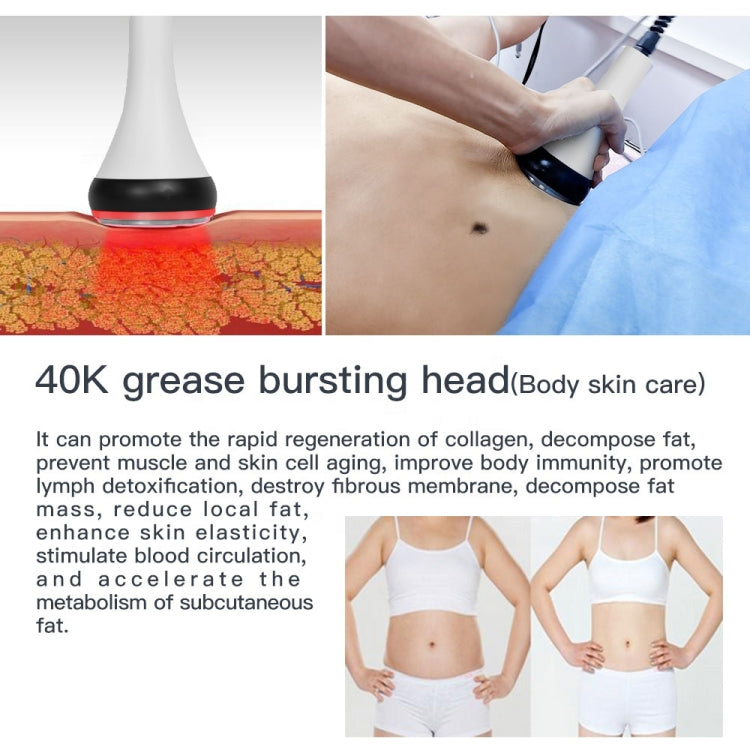 Beemyi 3 In 1 40K Ultrasonic Cavitation Body Slimming Machine RF Beauty Device EU Plug