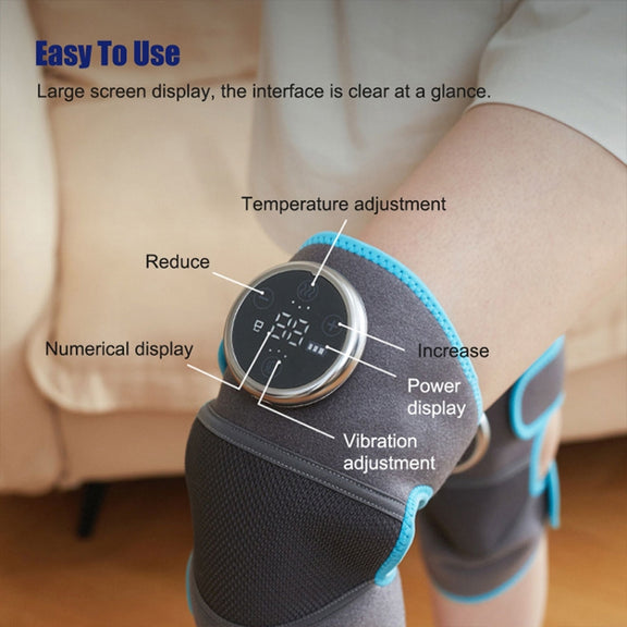 Electric Heating Therapy Knee Warm Knee Pad Brace Massage,Spec: Single Without Vibration