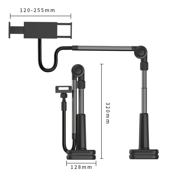 WS-21009 Cantilever Lazy Phone Stand Tablet Desktop Stand(Black)