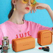 Fungoofun Candy Color EVA Travel Digital Storage Bag Cosmetic Bag, Color: Square Orange