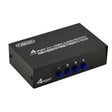 FJGEAR FJ-401AV Lotus Head Interface 4-way AV Audio and Video Switcher(Black) - free shipping - PMC TechLife - Order now!