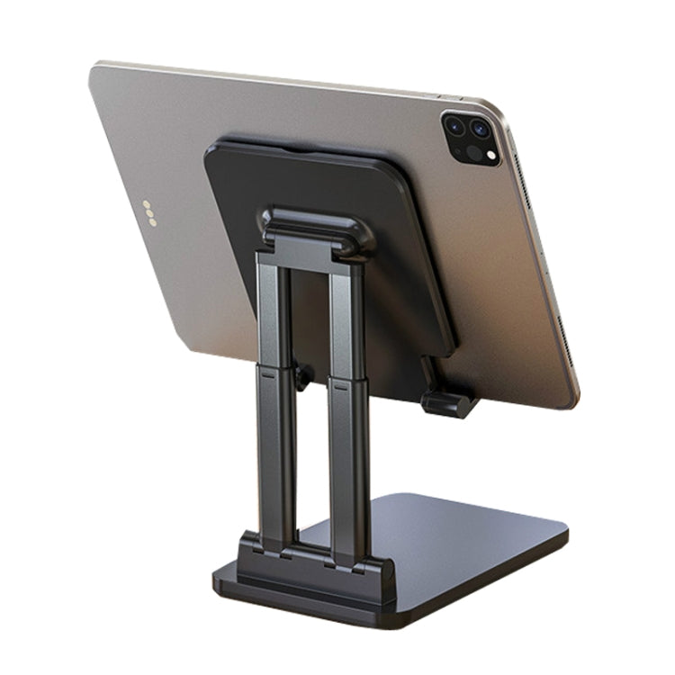 SSKY X5 Desktop Phone Live Foldable Tablet Bracket, Style: Double Rod Tablet Version (Black)