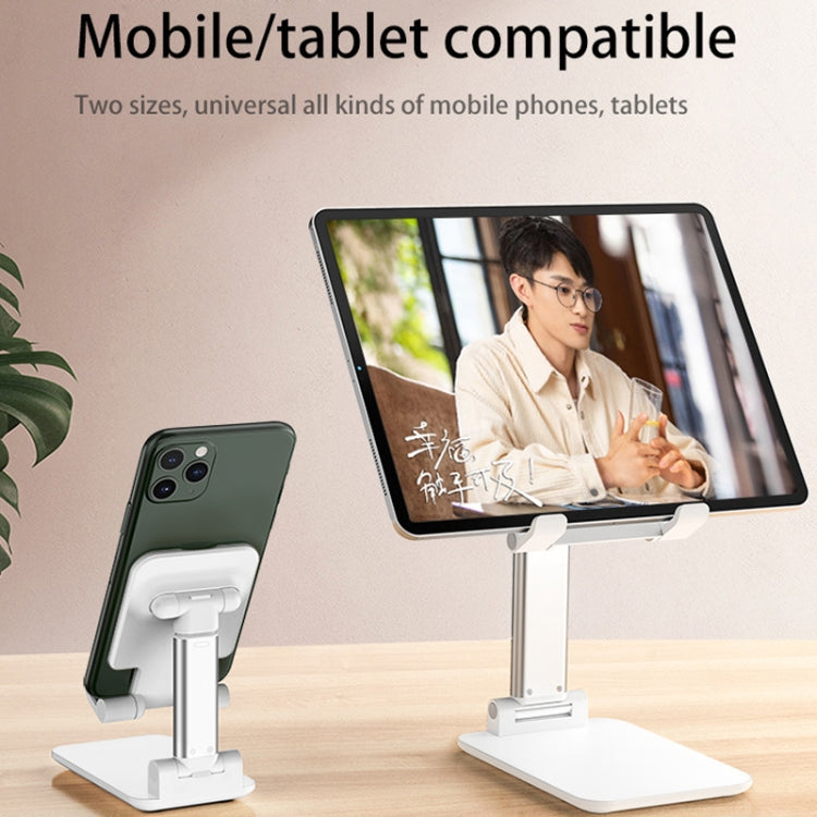 SSKY X5 Desktop Phone Live Foldable Tablet Bracket, Style: Double Rod Tablet Version (Black)