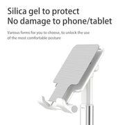SSKY X5 Desktop Phone Live Foldable Tablet Bracket, Style: Double Rod Phone Version (White)