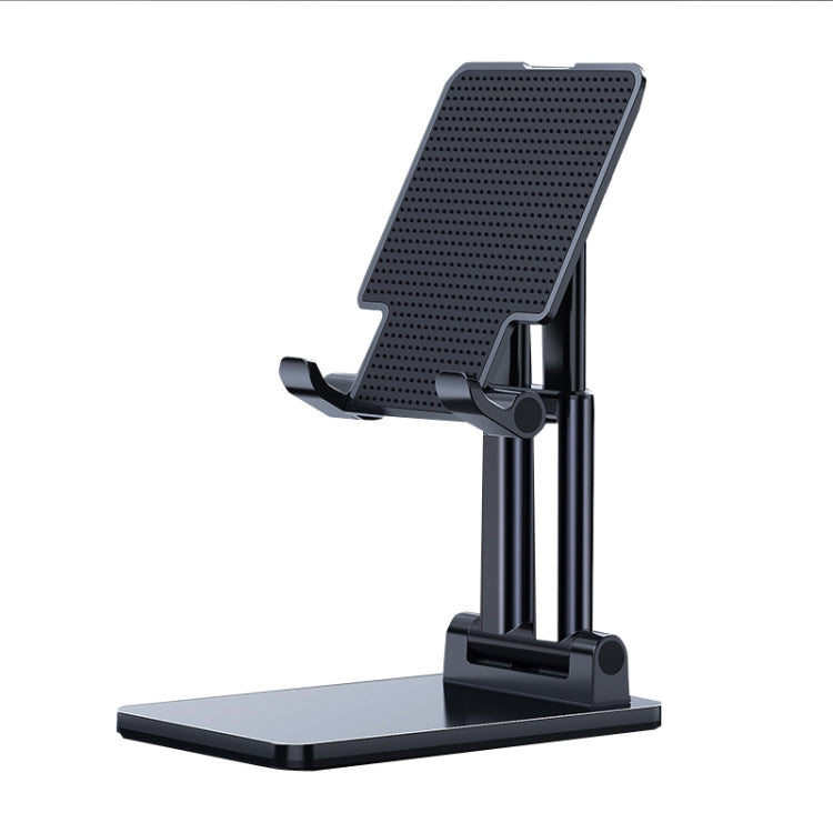 SSKY X5 Desktop Phone Live Foldable Tablet Bracket, Style: Double Rod Phone Version (Black)