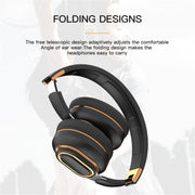 H7 Foldable Wireless Bluetooth Headset With Microphone Support TF Card, AUX(Light Gray)