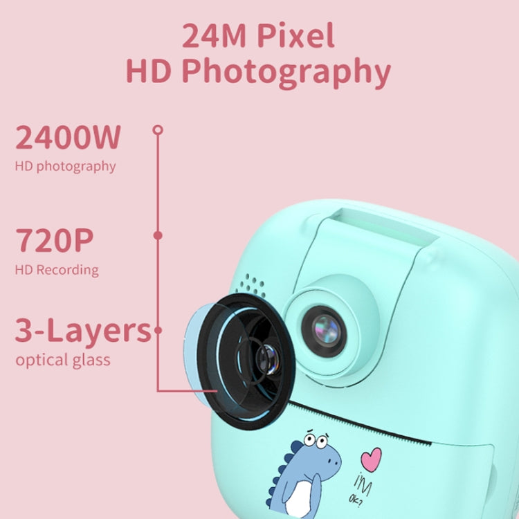 A18 HD Printable Cartoon Kids Digital Camera with Rotating Lens, Spec: Blue