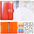 A6 Illusion Magic Square Loose-leaf PU Notebook Cash Budget Book(Orange) - Notebooks by PMC TechLife | Online Shopping South Africa | PMC TechLife
