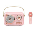 POLVCDG B152 Multi-Functional Small Family KTV Karaoke Microphone Sound Integration(Pink) - Desktop Speaker by POLVCDG | Online Shopping South Africa | PMC TechLife | Buy Now Pay Later Mobicred