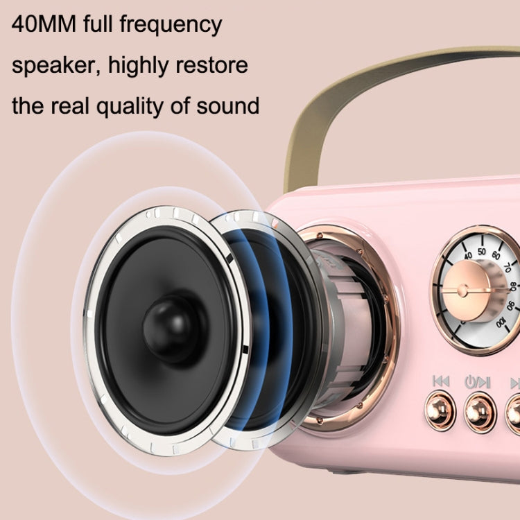 POLVCDG B152 Multi-Functional Small Family KTV Karaoke Microphone Sound Integration(Pink)