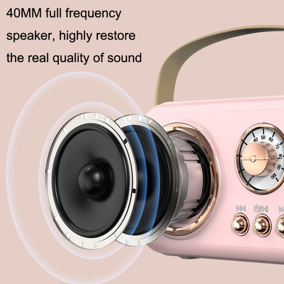 POLVCDG B152 Multi-Functional Small Family KTV Karaoke Microphone Sound Integration(Pink)