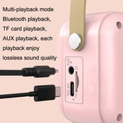 POLVCDG B152 Multi-Functional Small Family KTV Karaoke Microphone Sound Integration(Pink)