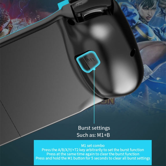 D3 Telescopic BT 5.0 Game Controller For IOS Android Mobile Phone(Red Blue)