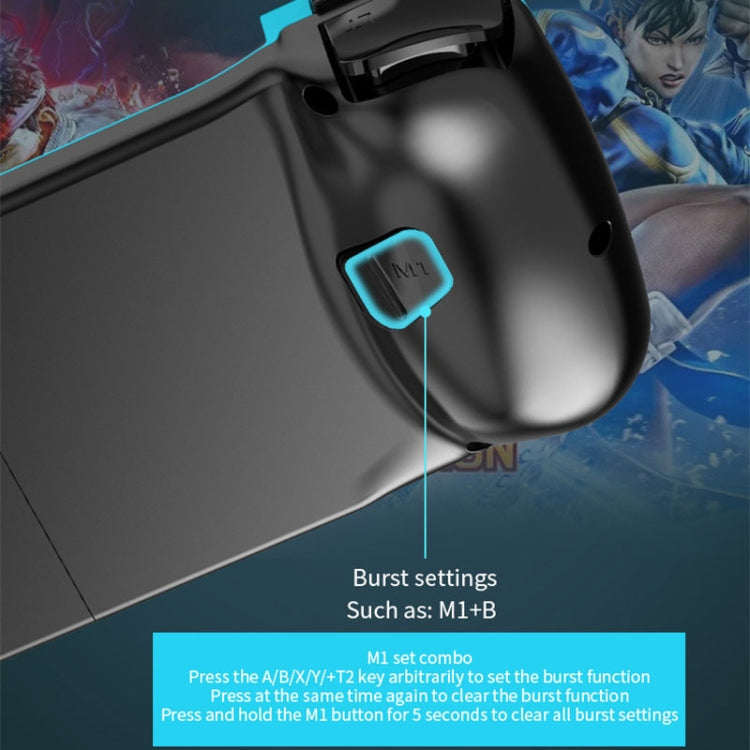 D3 Telescopic BT 5.0 Game Controller For IOS Android Mobile Phone(Blue)