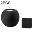2 PCS For Homepod Mini Smart Speaker Dust Cover Stretch Cloth Audio Protection Cover(Black) - Protective Case by PMC TechLife | Online Shopping South Africa | PMC TechLife