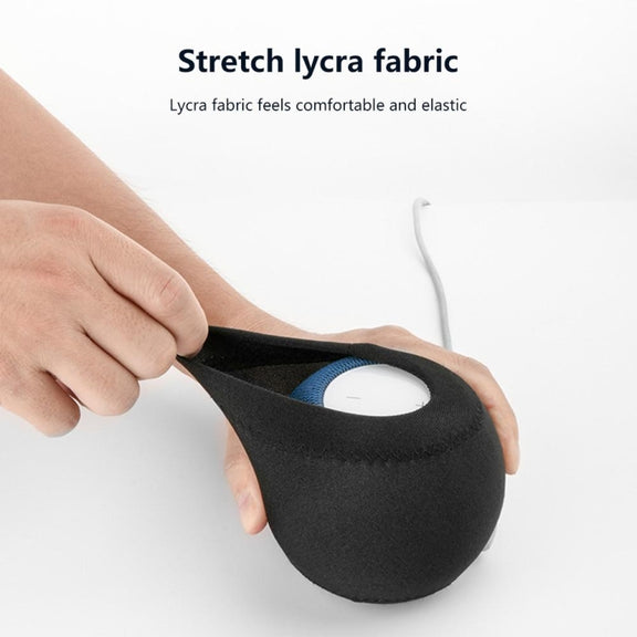 2 PCS For Homepod Mini Smart Speaker Dust Cover Stretch Cloth Audio Protection Cover(Black)