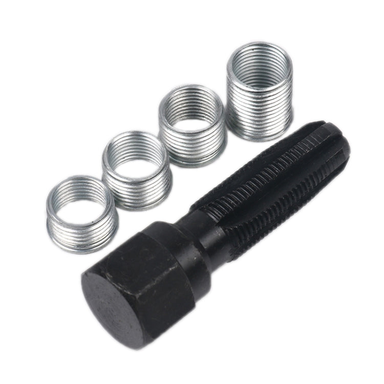 5 PCS/Set 14mm Spark Plug Hole Thread Repair Tool Tap Regenerator