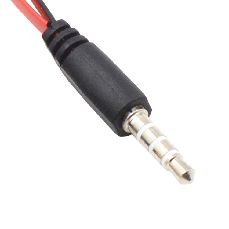 Y-1001 10pcs 20cm 3.5mm Car Audio Computer Headset Microphone 2 In 1 Adapter Cable(Nickel Plated)