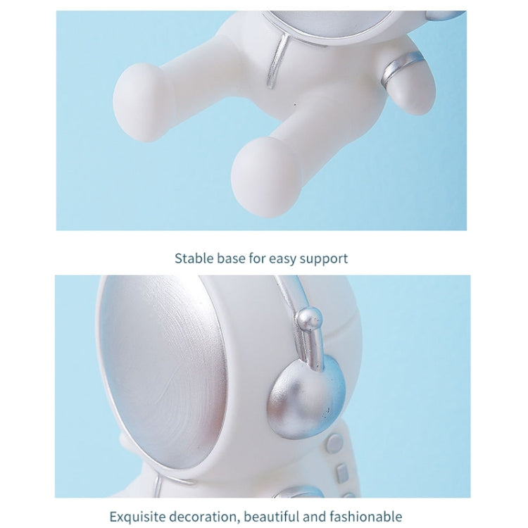 Astronaut Tablet Phone Bracket Desktop Phone Holder Ornaments(Gray)