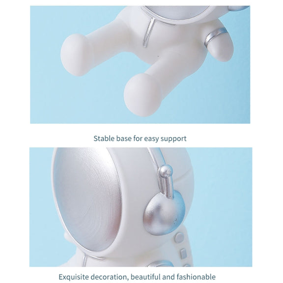 Astronaut Tablet Phone Bracket Desktop Phone Holder Ornaments(Gray)