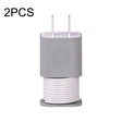 For iPhone 11/12  18W/20W Power Adapter 2pcs Protective Case Cover Data Cable Organizer(Grey) - Cable Organizer by PMC TechLife | Online Shopping South Africa | PMC TechLife