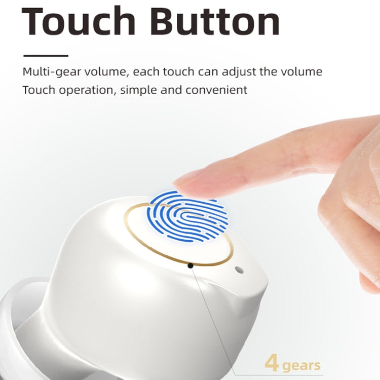 GM-902 Wireless Magnetic Charging Hearing Aids Elderly Sound Amplifier(Red Blue+Black)