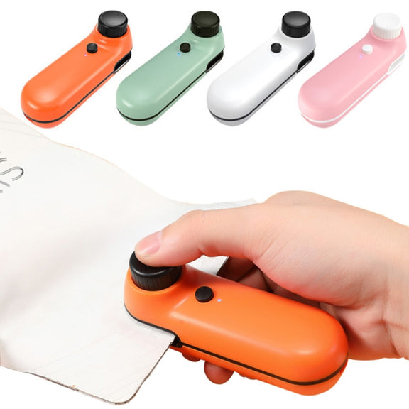 W-168 Knob Charging Sealing/Opening Machine Mini Snack Moisture Sealer(Green)
